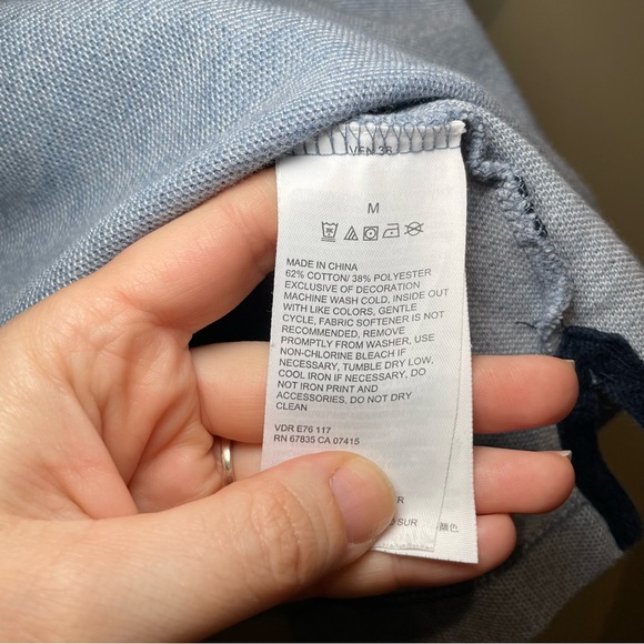 Nautica Performance Deck Polo Shirt Blue Short Sleeve Classic Fit Men’s Medium - Picture 6 of 6